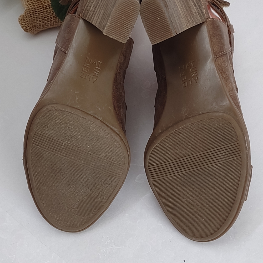 Brown Women's Heeled Sandals - Picture 9 of 10